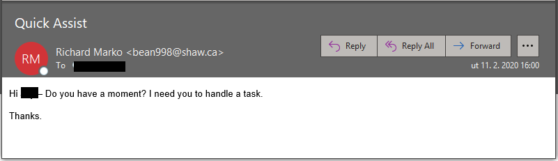 phishing chyba v e-mailu