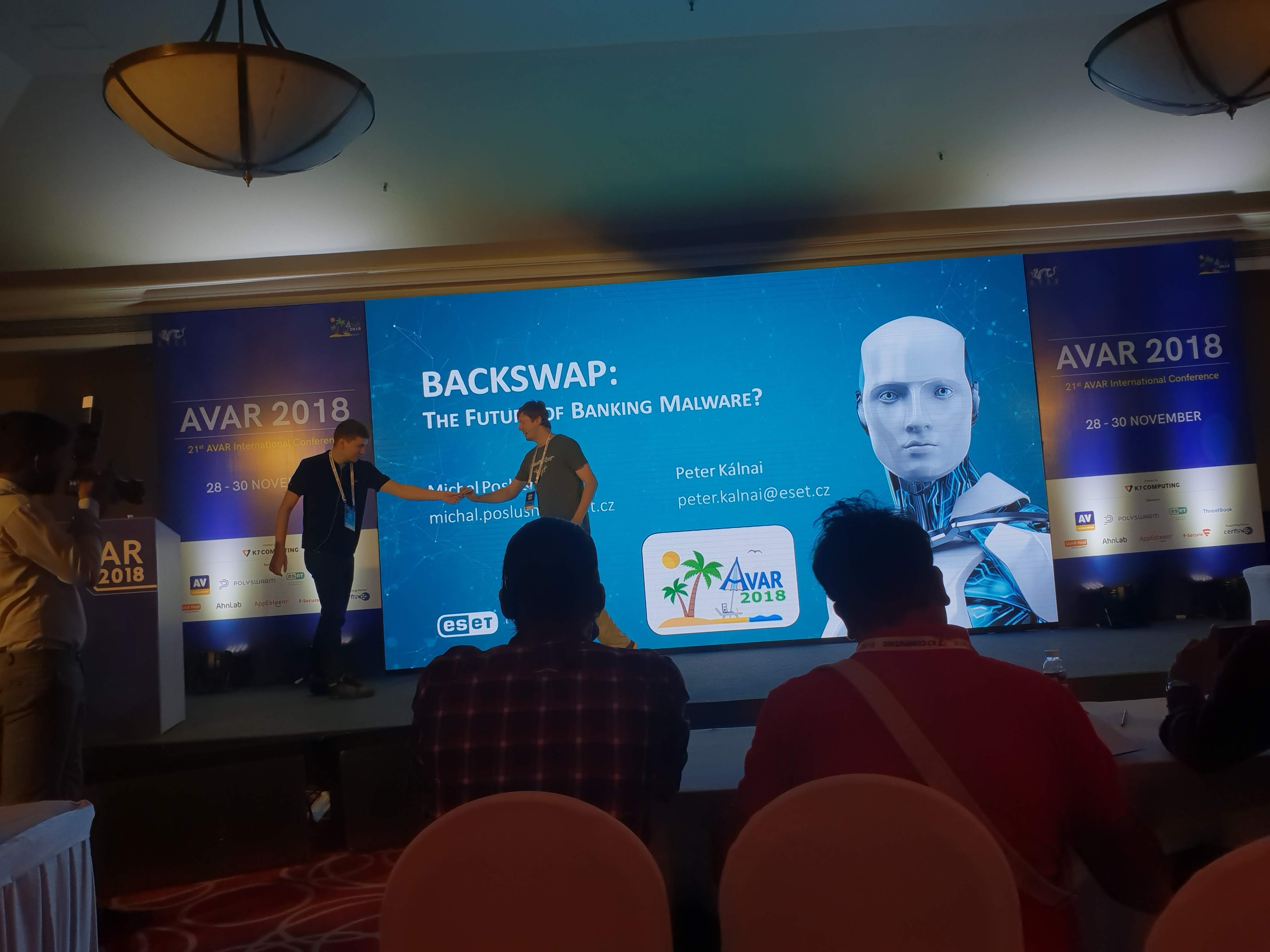 Bezpečnostní experti ze společnosti ESET na konferenci AVAR 2018