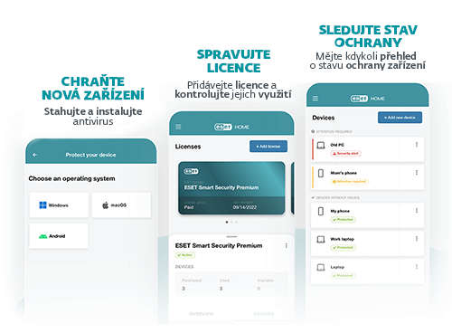 ESET HOME mobilní aplikace pro Android a iOS