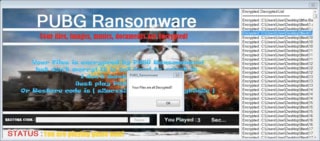 PUBG Ransomware PUBG Ransomware - Játékkal szerezhetjük vissza kódolt adatainkat