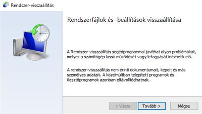 Készítsen rendszervisszaállítási pontokat
