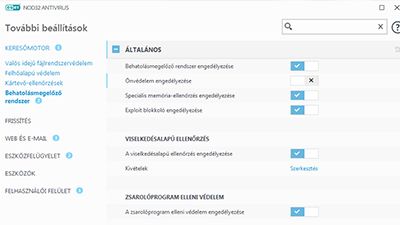 ESET védelmi megoldásait kapcsolja be