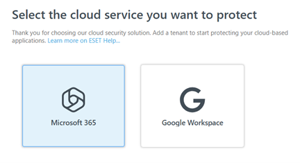 בחירת שירותי ענן להגנה ארגונית Microsoft 365 ו Google Workspace באמצעות פתרונות אבטחה של ESET