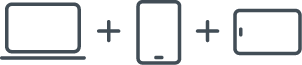 Three electronic devices (smartphone, tablet, laptop) on a dark background, representing ESET's security solutions. Three electronic devices (smartphone, tablet, laptop) on a dark background, representing ESET's security solutions.