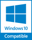 Compatible with Windows 10 Compatible with Windows 10 icon