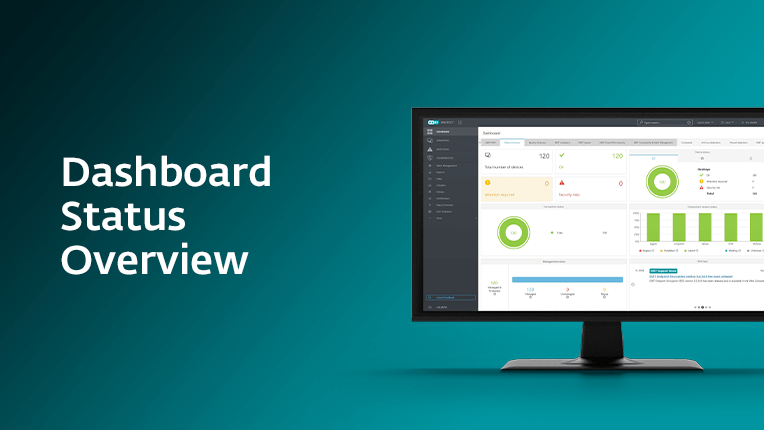 ESET PROTECT Cloud Console: Dashboard Status Overview