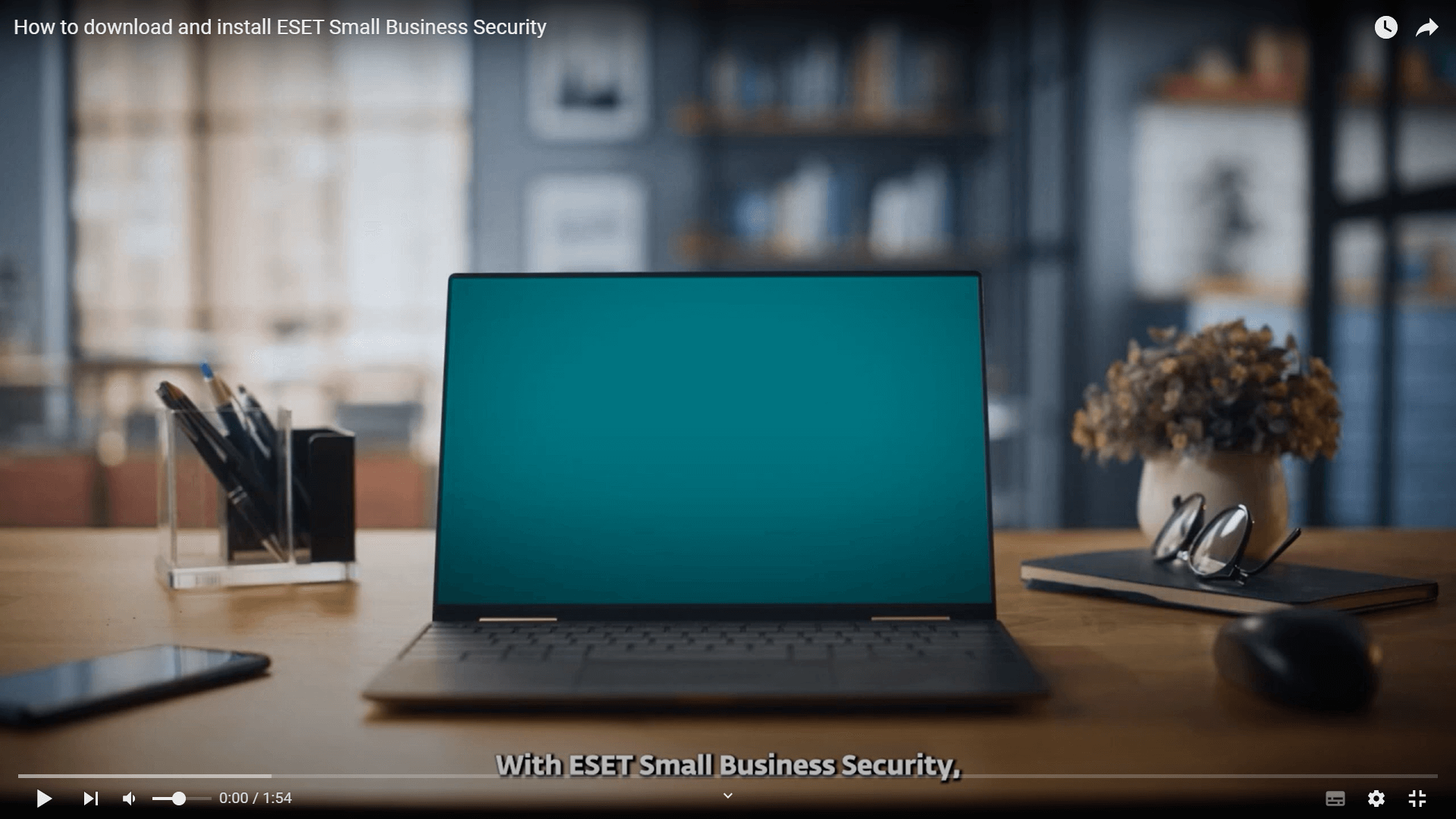 Watch the video - How to download and isntall ESET Small Business Security