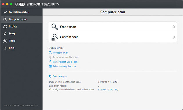 ESET Endpoint Security for OS X - Computer scan image