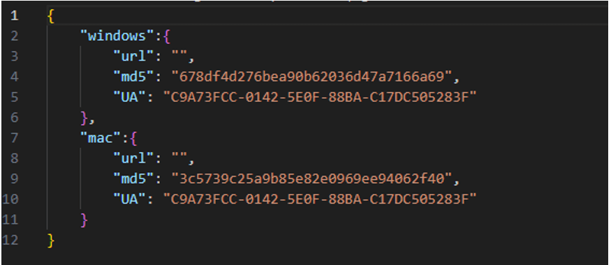 図11. config.jsonの内容