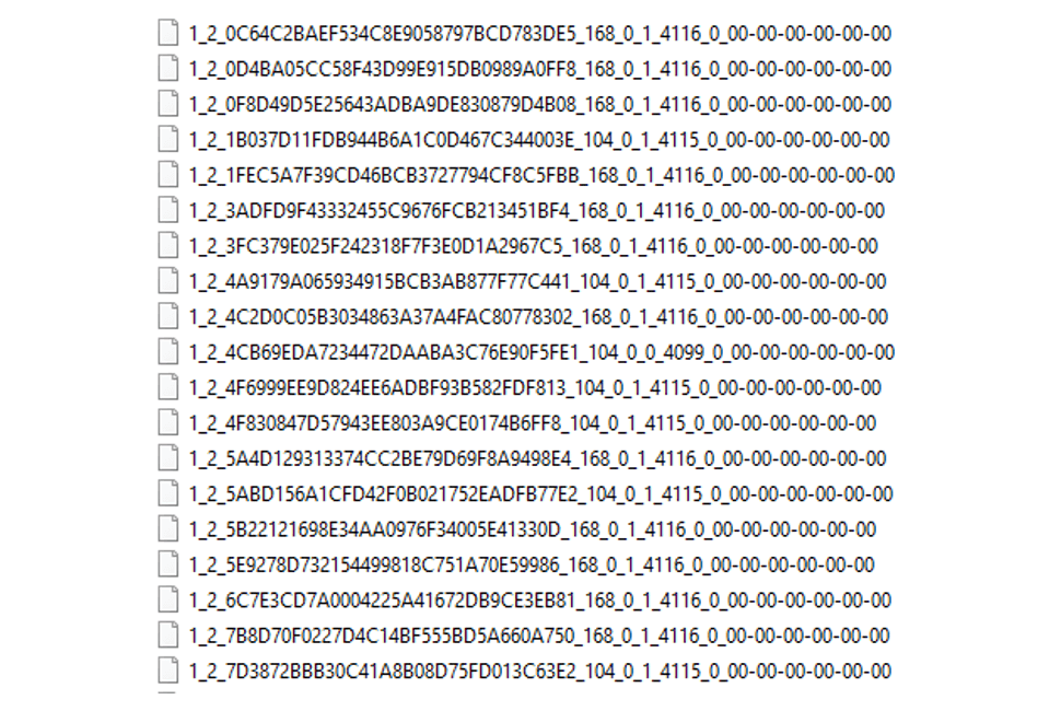 図15. 攻撃者のGoogleドライブの被害者フォルダに保存されるインプラントとC&C間でやりとりされるメッセージ
