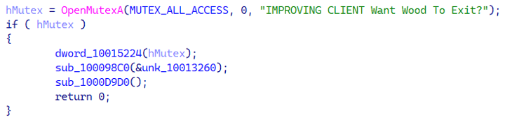 図6. TooHash作戦の検体でも同じミューテックス名が繰り返し使用されている