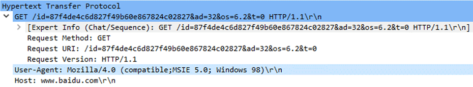 図9. オーケストレーターによって送信されるHTTPリクエスト