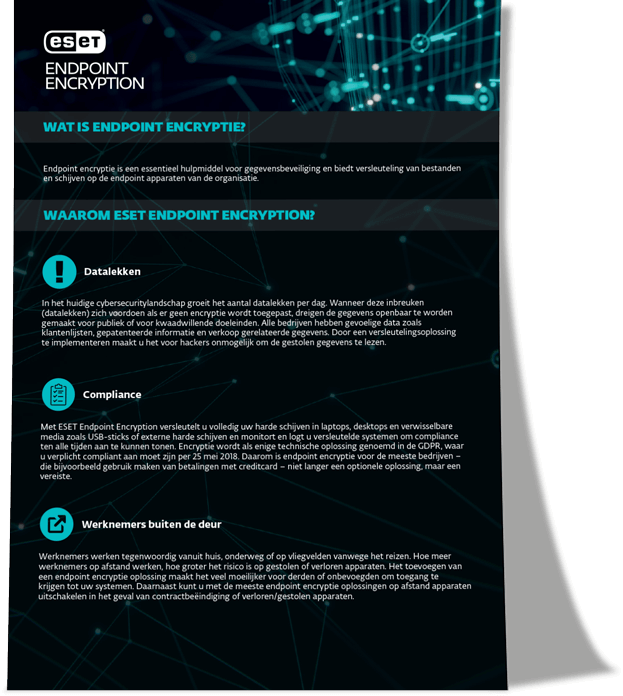 Met encryptie bedrijfsgegevens overal beveiligd