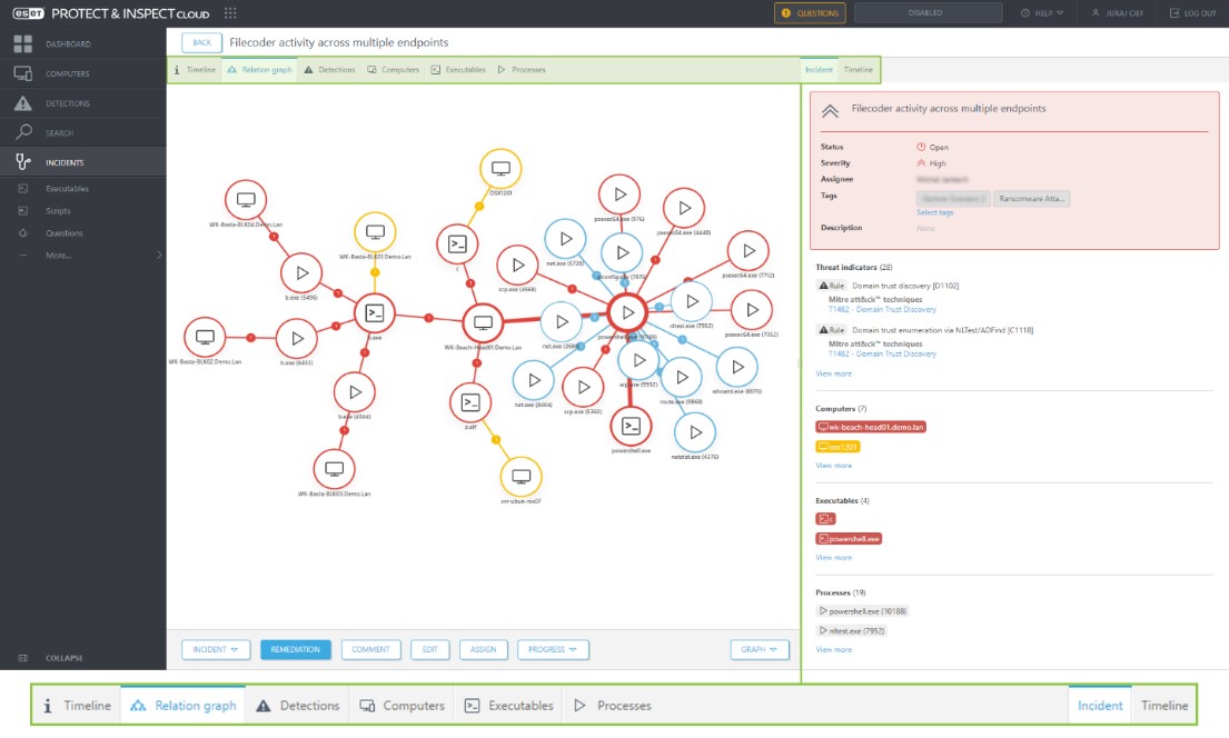 ESET Inspect. Спробуйте високу ефективність оновленого рішення ESET Inspect.