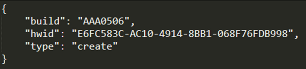 図12.Stealcが発行するcreateリクエストの例