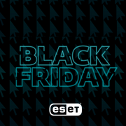 black friday text with border on black backgorund
