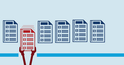Illustration representing data being stolen 