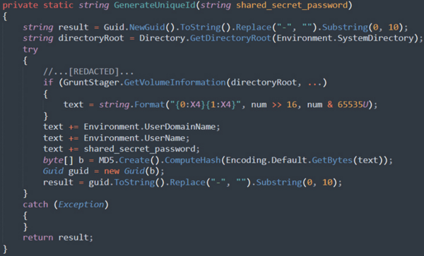 図10. Sednitが追加したGrunt ID生成ルーチン