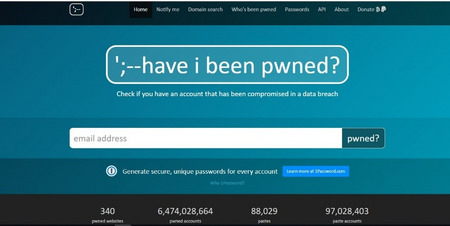 Have I Been Pwned e-mail cím ellenörző A Have I Been Pwned oldalon ellenőrizhetjük, hogy ellopták-e az e-mail címüket.