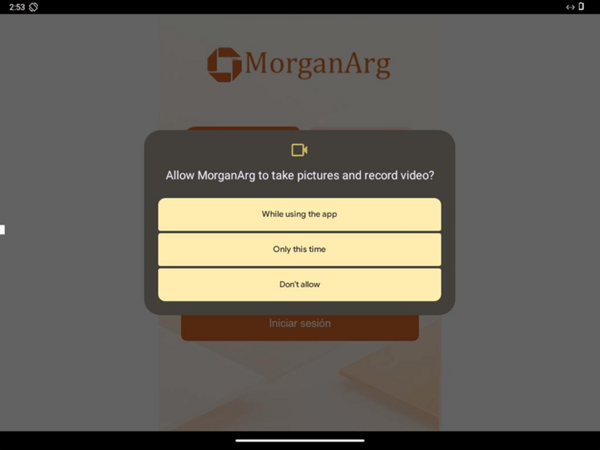図4. PromptSpyドロッパーと同じ偽のWebサイトを表示するAndroid/Phishing.Agent.Mのユーザーインターフェイス（出典：https://www.virustotal.com/gui/file/4ee3b09dd9a787ebbb02a637f8af192a7e91d4b7af1515d8e5c21e1233f0f1c7/）