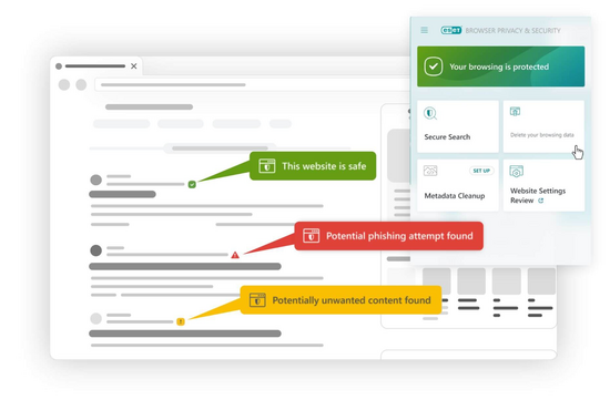Browser privacy & security check websites and provide safe searches by marking potential threats. Browser privacy & security check websites and provide safe searches by marking potential threats.