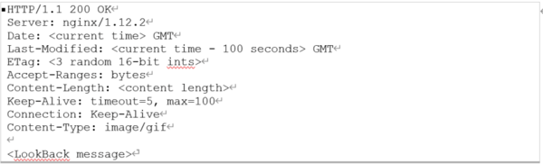 図22. HTTPサーバーの応答に使用されるテンプレート