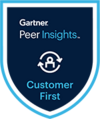 Gartner. Peer Insights. Customer First Award