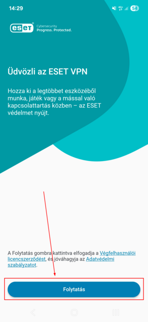 11. A képernyő alján, kattintson a Folytatás gombra. 11. A képernyő alján, kattintson a Folytatás gombra.