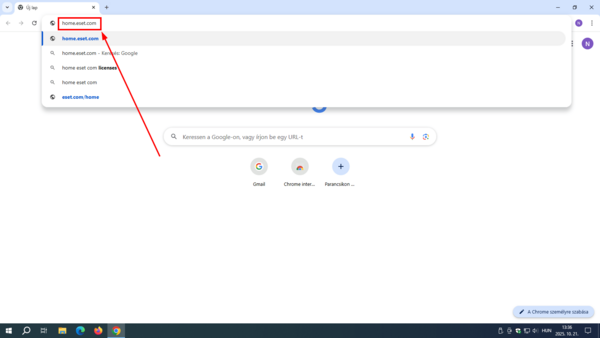 ESET HOME Portál Kérjük, nyisson meg egy böngészőt (Google Chrome/Mozilla Firefox/Microsoft Edge/Safari, stb.), majd látogasson el az ESET HOME weboldalra.