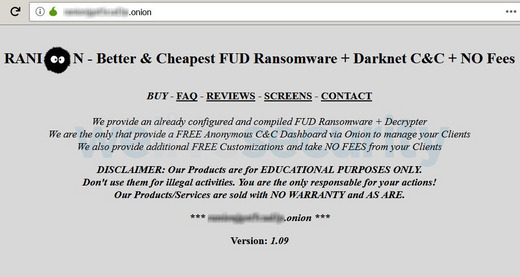Darkweb Ransomware hirdetés Darkweb Ransomware