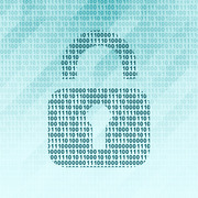 A lock representing DLP made out of code