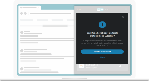 Tapasztalja meg a maximális adatvédelmet és anonimitást az ESET VPN segítségével.