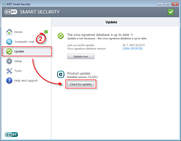 Windows 10 compatibility with ESET, Update Windows 10 compatibility with ESET, Update image