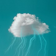 Cloud on a green field