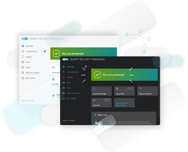 Graphic representing ESET's protection plans, showcasing various cybersecurity solutions tailored for home users. Graphic representing ESET's protection plans, showcasing various cybersecurity solutions tailored for home users.