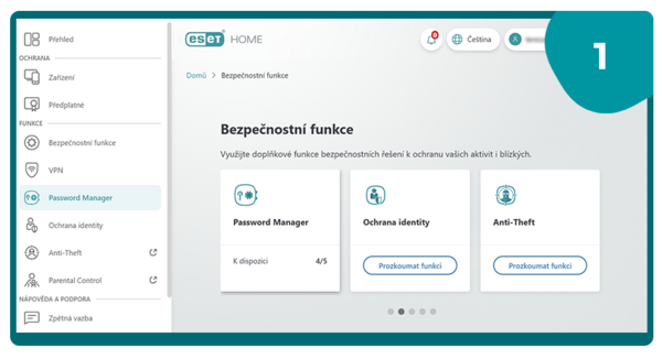 ESET Password Manager - instalace