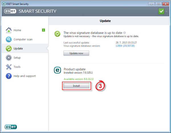 Windows 10 compatibility with ESET, Install Windows 10 compatibility with ESET, Install image