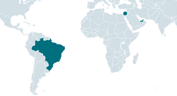 Geografische Verteilung der von Ballistic Bobcat mit der Sponsor-Backdoor anvisierten Einrichtungen Geografische Verteilung der von Ballistic Bobcat mit der Sponsor-Backdoor anvisierten Einrichtungen