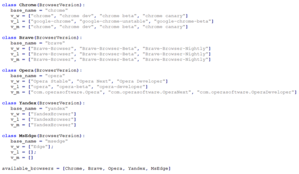図13. 標的のブラウザとそのバージョン
