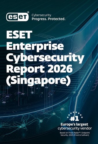 Cover of the ESET Enterprise Cybersecurity Report 2026 (Singapore)