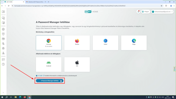 ESET Password Manager beállítása Google Chrome böngészőben Ebben a leírásban a Google Chrome böngészőn keresztüli beállítás látható.