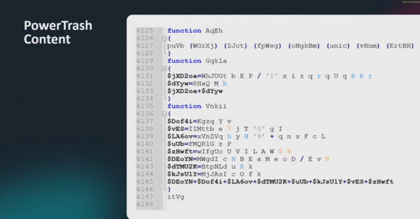 Contents of PowerTrash - lines of code